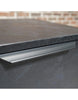 AFTAN Black Executive Desk with Pedestal & Right Mobile Return 180cm - Black Concrete