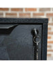 AFTAN Black Executive Desk with Pedestal & Right Mobile Return 180cm - Black Concrete