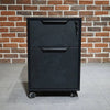 AFTAN Black Executive Desk with Pedestal & Left Mobile Return 180cm - Black Concrete