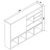 DAXTON Display Unit 2.4M - Warm Oak & Black