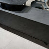 ARTO Black Executive Office Desk with Reversible Return 180-200cm - Black Concrete