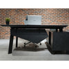 ARTO Black Executive Office Desk with Reversible Return 180-200cm - Black