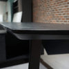 ARTO Black Executive Office Desk with Reversible Return 180-200cm - Black Concrete