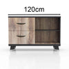 HALDIS Credenza Small 120cm - Warm Oak & Black