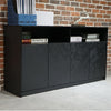 ARTO Credenza Cabinet 157cm - Black Concrete
