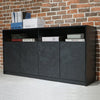 ARTO Credenza Cabinet 157cm - Black Concrete