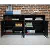 ARTO Credenza Cabinet 157cm - Black Concrete