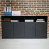 ARTO Credenza Cabinet 157cm - Black Concrete