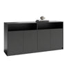 ARTO Credenza Cabinet 157cm - Black Concrete