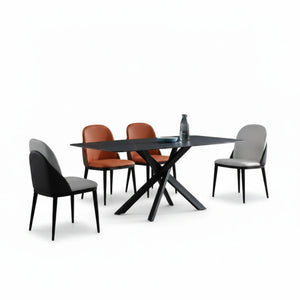 KIANA Sintered Stone Dining Table - 180cm - Black