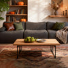 ZAHRA Three Seater Compressed Sofa - Charcoal