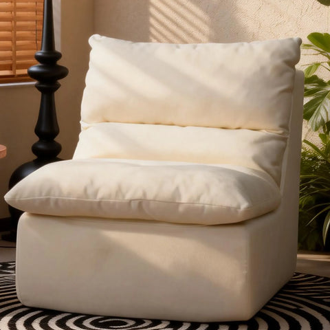 ZAHRA Singleseater Compressed Sofa - White - innovatec.com.au