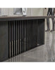 MADEIRA Executive Desk 220cm Right Return - Hazelnut & Black Concrete