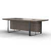 INIGO Boardroom Meeting Table 2.4M - Hazelnut & Black