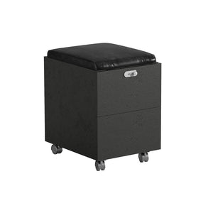 DOLAN Mobile Cabinet - Black Concrete