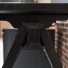 DOLAN Reversible Single Seater Workstation 1.4 - 1.6m - Black Concrete