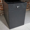 DOLAN Reversible Single Seater Workstation 1.4 - 1.6m - Black Concrete