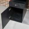 DOLAN Reversible Single Seater Workstation 1.4 - 1.6m - Black Concrete