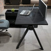DOLAN Executive Desk Workstation 1.4m - 1.6m - Left Return - Black Concrete