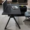 DOLAN Executive Desk Workstation 1.4 - 1.6m - Right Return - Black Concrete