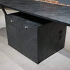DOLAN 2 Seater Workstation 2.8m - Black Concrete