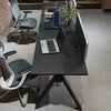DOLAN 2 Seater Workstation 2.8m - Black Concrete
