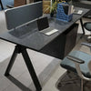 DOLAN 2 Seater Workstation 2.8m - Black Concrete
