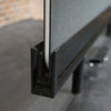 DOLAN 2 Seater Workstation 1.2m - 1.4m - Black Concrete
