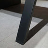 DOLAN 2 Seater Workstation 1.2m - 1.4m - Black Concrete