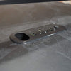 DOLAN 2 Seater Workstation 2.8m - Black Concrete