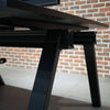 DOLAN 4 Seater Workstation 2.8m - Black Concrete
