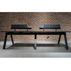 DOLAN 4 Seater Workstation 2.8m - Black Concrete