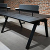 DOLAN 4 Seater Workstation 2.8m - Black Concrete
