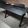 DOLAN 4 Seater Workstation 2.8m - Black Concrete