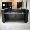 HALO Reception Desk 180cm - Black