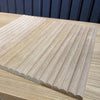 WOODFLEX Flexible Wooden Slat Wall Panel - Oak Veneer - 2700mm x 600mm - Mini Half Round