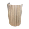 WOODFLEX Flexible Wooden Slat Wall Panel - Oak Veneer - 3000mm x 600mm - Trapezium