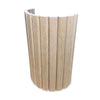 WOODFLEX Flexible Wooden Slat Wall Panel - Oak Veneer - 3000mm x 600mm - Trapezium