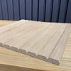 WOODFLEX Flexible Wooden Slat Wall Panel - Oak Veneer - 2700mm x 600mm - Trapezium