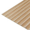 WOODFLEX® FLOW Flexible Wooden Wall Panel - Oak Veneer - 2700mm x 600mm - Wave 37.5mm