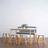 WERNER Extendable Dining Table 150-195cm  - Natural & White