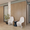 WOODFLEX Flexible Acoustic Wood Slat Wall Panel, Oak Veneer on Grey - 2700mm x 560mm