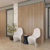 WOODFLEX Flexible Acoustic Wood Slat Wall Panel, Oak Veneer on Grey - 2700mm x 560mm