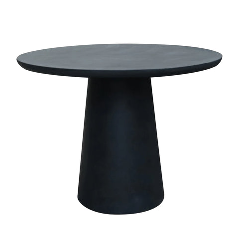 ROCCO Indoor & Outdoor Dining Table 100cm - Black Concrete - innovatec.com.au