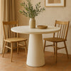 ROCCO Dining Table 80cm - White Concrete