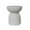ROCCO Stool 44cm - White Concrete