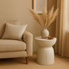 ROCCO Stool 44cm - White Concrete