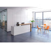 ZIVA Reception Desk 1.8M with Left Panel - Oak & White