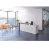 ZIVA Reception Desk 1.8M with Right Panel - Oak & White