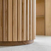 WOODFLEX Flexible Wooden Slat Wall Panel - Oak Veneer - 3000mm x 600mm - Half Round